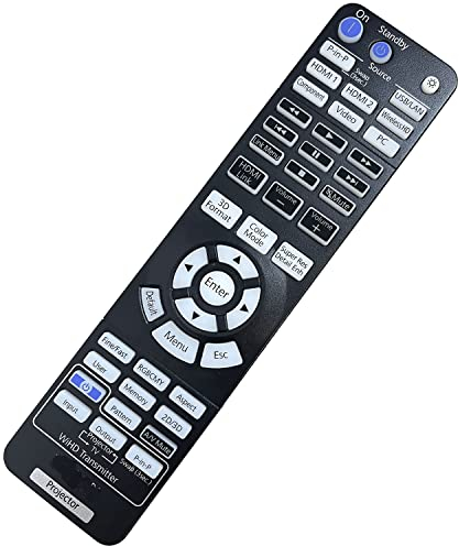 Aimdio 163136200 Beamer Fernbedienung für EPSON Projektor EH-TW6600W EH-TW6600 EH-TW6700 EH-TW6700W