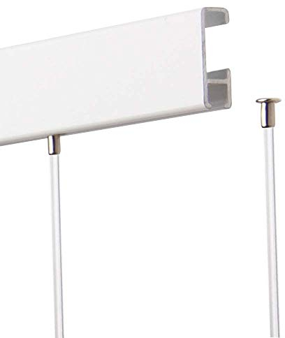 SOFT-RAIL® 10 St. Perlonseile 3,00 m, mit Tellergleiter, Ø 2,0 mm, für Galerieschienen