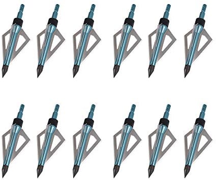 TY Archery 12 Stück Pfeilspitzen mit 100 Körnern Jagdspitzen für Carbonpfeile, Armbrüste, Aluminiumpfeile und Glasfaserpfeile im Bogenschießen