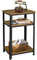 Yaheetech 1pcs Mesa Auxiliar de 3 Niveles Mesita Auxiliar Alta 40x30x74,5 cm Mesitas de Noche de Estilo Industrial para Dormitorio Salon Cocina Sofa