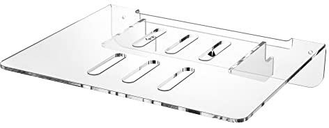 TXEsign Wandregal, WLAN-Router-Regal, 31,8 x 26,7 cm, universelles schwimmendes Acrylregal, Wandhalterung für WLAN-Router (31,8 x 26,7 cm)