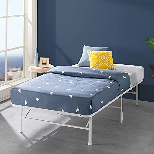 Zinus 35 cm Lattenrost SmartBase bereits montiert | Bettgestell Plattform aus Metall | für Erwachsene, Kinder und Jugendliche | leicht zu montieren | Aufbewahrung unter dem Bett | 90 x 190 cm | Weiß