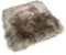 Rohn Moden Sitzkissen, Sitzauflage Schnucke aus echtem hochwolligem Lammfell für Stuhl, Rollstuhl, Katzenbett, Hundebett und Dekoration - Kuscheliges und vielseitiges Accessoire in Mushroom