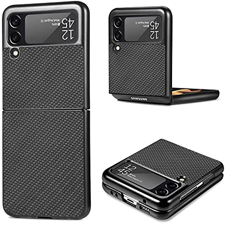 RanTuo Custodia per Samsung Galaxy Z Flip 3, ultra sottile Hard PC Phone Case, antigraffio, antiurto, anti-impronta digitale, custodia per Samsung Galaxy Z Flip 3. (Nero)