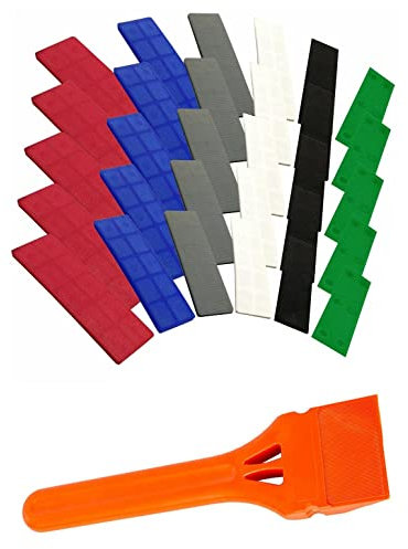 JCP Outil de vitrage de fenêtre avec 100 x 28 mm - Tailles mixtes (1 à 6 mm)