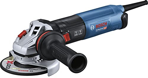 Bosch Professional Smerigliatrice Angolare GWS 17-125 S Inox (1700 W,Imp. Suppl.,Cuffia di Prot.,Cuffia di Prot.Antitaglio conClip, Filtro Polv.,Chiave a Due Perni,Flangia Mont.,Dado Serr.,Conf.Cart)