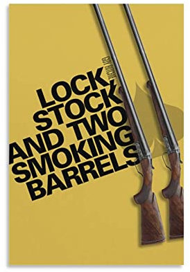 Filmposter Lock Stock And Two Smoking Barrels Crime Comedy, Kunstposter und Wandkunst, Bilderdruck, modernes Familien-Schlafzimmer, Dekor-Poster, 40 x 60 cm