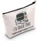 POFULL Vfib Defib Kosmetiktasche, Geschenk zur kritischen Pflege, mit Aufschrift I'd Shock Th, Kammerflimmern, Geschenk für Kardiologie, I'd Shock That Tasche, Make-up-Tasche