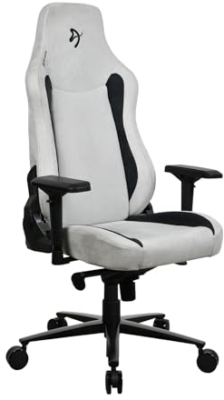 Arozzi Fabric Gaming Chair Vernazza Supersoft Light Grey