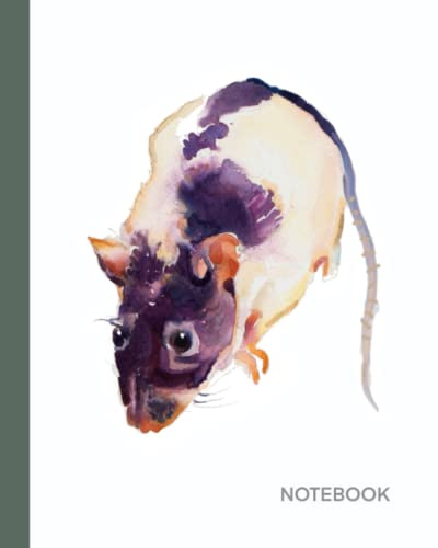 Rat Notebook: Notebook 8x10inches 120 pages lined journal for pet rat owner