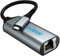 SGEYR Adattatore Ethernet USB C per Fire TV Stick, Macbook, Dell XPS, Surface Book - Adattatore LAN Type C Grigio