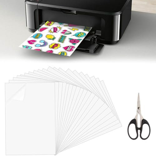 KARELLS 20 Fogli Carta Adesiva Stampabile Vinile, Adesivi A4, 210 x 297 mm