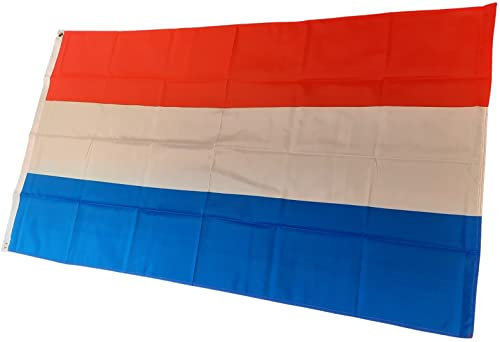 NWFlags Netherlands Flag 5ft x 3ft 75d Premium Polyester Suitable For Flagpoles | Strong Polyester 5x3 foot material Holland flag with Eyelets
