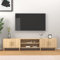 FENLAX Mueble Salon Moderno TV Mueble Televisión Aparador TV Armário de TV 180x31,5x40 cm Roble Sonoma