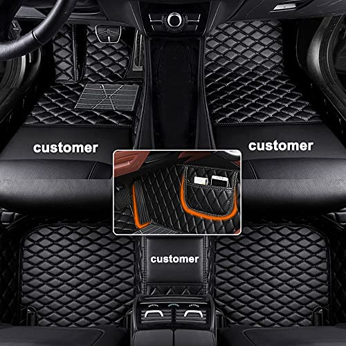 Awotzon Auto Fußmatten nach Maß für Mercedes-Benz A/B/C/E/S/R/G/CL/CLA/CLK/CLS/ML/GL/GLA/GLC/GLE/GLK/GLS/SL/SLC/SLK/AMG/Viano/Vito/X Class/Maybach/Sprinters für Vorne und Hinten Wasserdicht Rutschfest