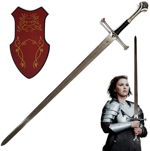 Swords and more Der Herr der Ringe - Anduril Schwert, Das Schwert des Königs, Sammeln & als Geschenk, Aragorn Schwert Stahlschwert, LOTR Schwert scharf echt, Mittelerde-Liebhaber