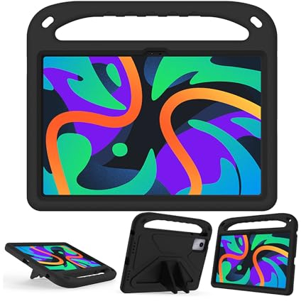 FDHYFGDY Custodia per Lenovo Tab M11 2024 Cover, Custodia Leggera e Resistente Antiurto con Maniglia per Il Trasporto, Robusta Cover Protettiva per Bambini e Adulti, Nero