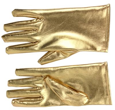 Holibanna 1 Paar Handschuhe Aus Lackleder Handaccessoires Für Damen Latex Handschuhe Helle Handschuhe Cosplay-handschuhe Handschuhe Für Die Arbeit Kurze Handschuhe Männer Und Frauen Hochzeit