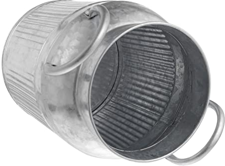 Zerodeko Iron Art Flower Pot and Flower Bucket Small Rustic Vintage Style Plant Holder Garden Decoration Home and Office Floral Arrangement