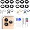 Risidamoy 4 Color for iPhone 11 Promax Camera Lens with Bracket Replacement for iPhone 11 Pro