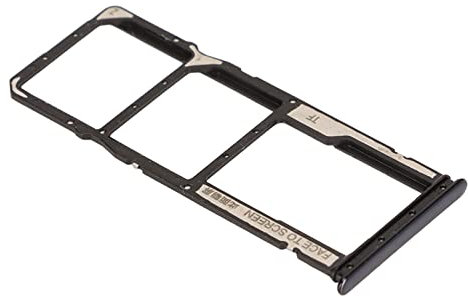 Akozon Bandeja Doble Ranura para Tarjeta, SIM con Pin para Xiaomi Redmi Note 10 Bandeja Doble Soporte Plástico SIM (Black)