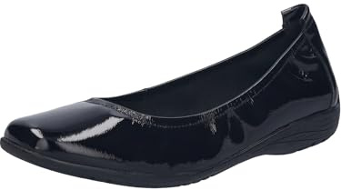 Josef Seibel Damen Klassische Ballerinas Fenja 01,Weite G (Normal),Ballerinen,Pumps,Halbschuhe,Sommerschuhe,Slipper,Black-Black / 791-105,41 EU