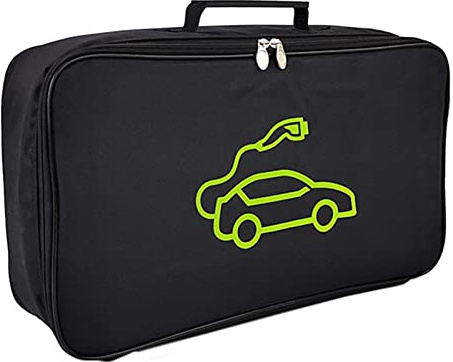 Car Charging Cable Storage Bag, Electric Vehicle Charging Cable Carry Bag, Flame Retardant Waterproof Portable EV Charger Cable Organizer for EV Cables, Jumper Cables, Gardening Equipment, Hose Pipe