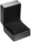 QUARKZMAN Uhrenbox Einzel PU Leder Uhr Reisekoffer Schmuck Aufbewahrungskoffer Organizer mit abnehmbarem Kissen, quadratische Uhrenkasten Armband Uhren Halter (Schwarz)