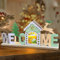 Weihnachtsdeko Tisch Beleuchtet, LED Deko aus Holz, Schriftzug Tischlampe Deko Weihnachten Innen, Weihnachtsbeleuchtung Fensterbank Tischdeko Holzhaus, Weihnachtsdorf Basteln für Weihnachts Winter (B)