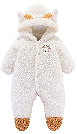 GZSRTT New Born Baby Clothes,Schlafoverall Baby Winter Winterstrampler Baby Kleidung Baby Schneeanzug Neugeborenes Baby Mädchen Weihnachten Strampler Warmer Fleece Overall Stitch Kostüm Kinder Babykl