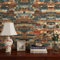 FunStick 40CM×6M Steintapete Wohnzimmer 3D Optik Braun Rot Blau Vintage Tapete Selbstklebend Ziegelstein Optik Badezimmer Klebefolie Möbel Ziegelstein Möbelfolie Küchenrückwand Kamin Küchentapeten