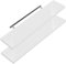 Casaria 2X Étagères Murales Flottantes 110 cm Blanc Brillant MDF Robuste Effet Flottant étagère Bois Rangement décoration