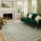 HUGEAR Vintage Grün Waschbarer Teppich Wohnzimmer 240x300cm Retro Rugs for Living Room Weich rutschfest Groß Tepich Kurzflor Schlafzimmer Carpet Living Room Bedroom Esszimmer Teppiche Büro