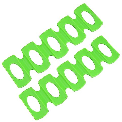 DECHOUS 2st Weinflaschenmatte Wasserwärmer Tragbar Trinken Klappbarer Dosenstapler Glaswaren Stapelmatte Für Getränkedosen Bierdosenspender Bierdosenregal Trinktrichter Kieselgel Green