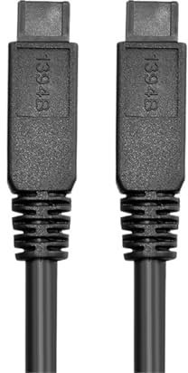 FNWXGMFZ Cable de Datos IEEE1394B 1394B 9P a 9P 9P-9P Cable de cámara Industrial de 9 Pines a 9 Pines Firewire 800 Mbps 1,5 m 3 m 5 m 10 m 15 m(1.5m)