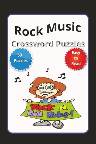 Rock Music Crossword Puzzles: Hard-Hitting Word Games Inspired by Rock's Greatest Hits