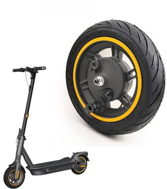 TriUnytion E-Scooter Vorderrad für Ninebot MAX G30/MAX G30D, 10 Zoll 60/70-6,5 Elektroroller Vorderrad Reifen mit Trommelbremse, Rutschfest Stoßdämpfung E-Roller Ersatzrad Zubehör