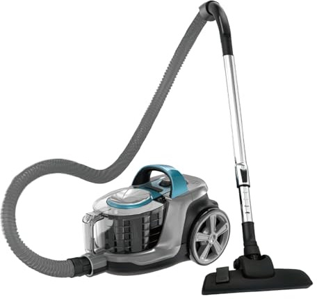 UEXEDO Bodenstaubsauger 1600 W, leistungsstarker Staubsauger ohne Beutel, mit Zyklon-Technologie, leicht 7 kg, 5 m Kabel für Parkett, Teppich, Fliesen (grün)