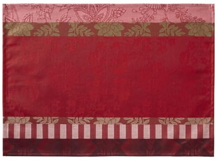 Le Jacquard Français Beschichtete Tischsets (2X Set) Gipsy Rubis 36x50 cm Baumwolle