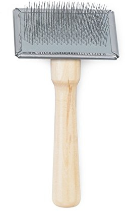 Ancol Heritage Wood Handle Soft Slicker Brush Small