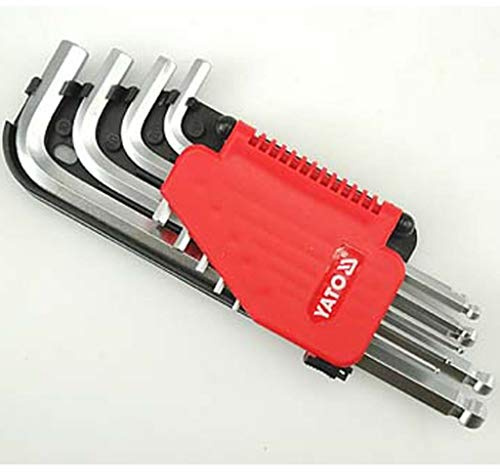 HEX KEY SET W. BALL 9PCS 210MM
