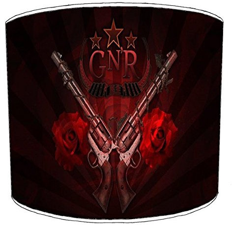 Guns n Roses Red Design Lampshade for A Table Lamp in 3 Sizes - Free Personalisation