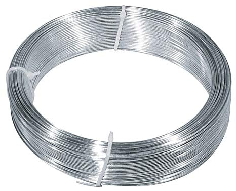 VERDELOOK Matassa Zinc, Filo di Ferro zincato, Diametro 1.4mmx100 m, Fai da Te Giardinaggio