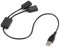 CY - Hub USB 2.0 a due porte per laptop, cavo di alimentazione bus per Macbook, notebook, mouse e flash disk