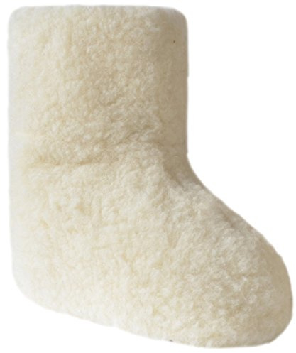 SamWo, 100% reine Schafwolle Hausschuhe Wollhausschuhe Fußwärmer Hüttenschuhe Stiefel, Größe: 35-50