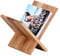 FineBuy Porte-revues en Bois Massif d'Acacia 29 x 31 x 28 cm | X-Forme Porte-journaux Style Maison de Campagne | Étagère et Panier de Journal en Vrai Bois