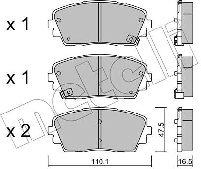 metelligroup 22-0941-0 - Bremsbeläge