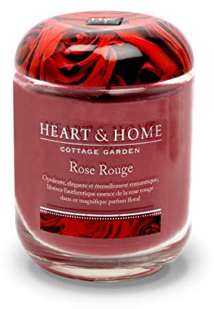 Candela grande modello Rosa rossa - Heart & Home