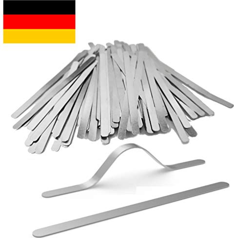 LeBigMag |100 Aluminium Nasenbügel/Nose Bridge | 85 x 5 x 0,5 mm | rostfrei | Kochfest