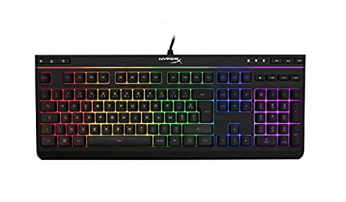 HyperX Alloy Core RGB, Tastiera da Gaming Cablata, 6 Effetti di Luce e 3 Livelli di Luminosità, Telaio di Plastica Rinforzata, Tasti Morbidi e Silenziosi, Resistente all'Acqua, Blocco Tastiera, Nera